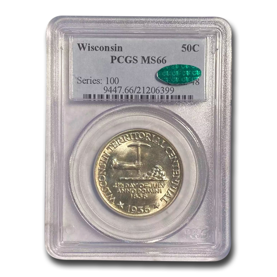 Buy 1936 Wisconsin Half Dollar MS-66 PCGS CAC