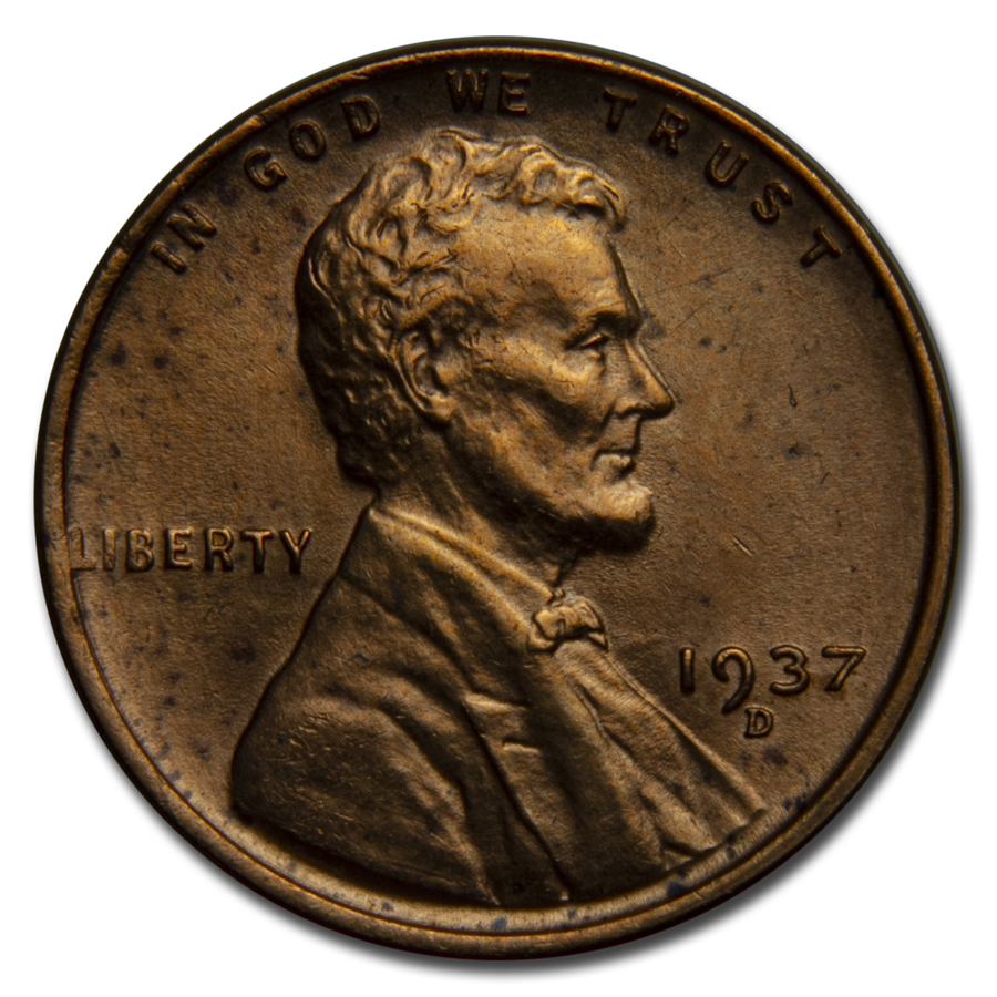 Buy 1937-D Lincoln Cent BU (Impaired)