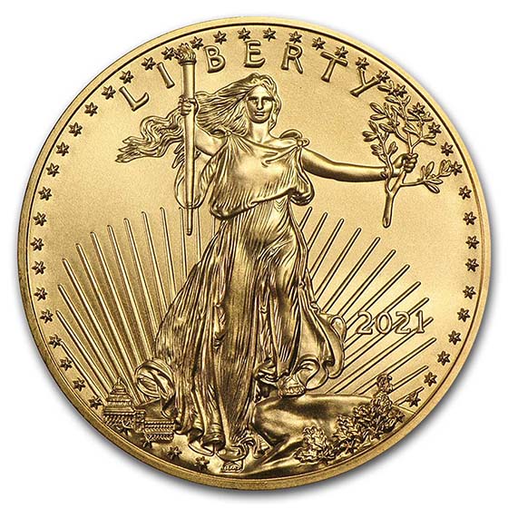 Buy 2021 1 oz American Gold Eagle BU