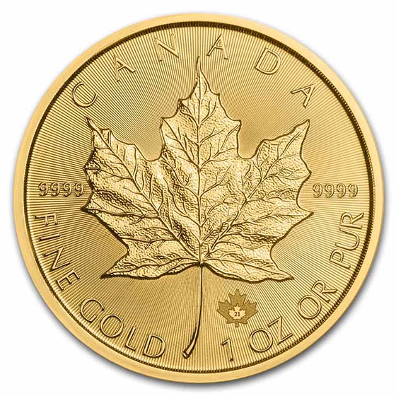 Buy 2021 Canada 1 oz Gold Maple Leaf BU