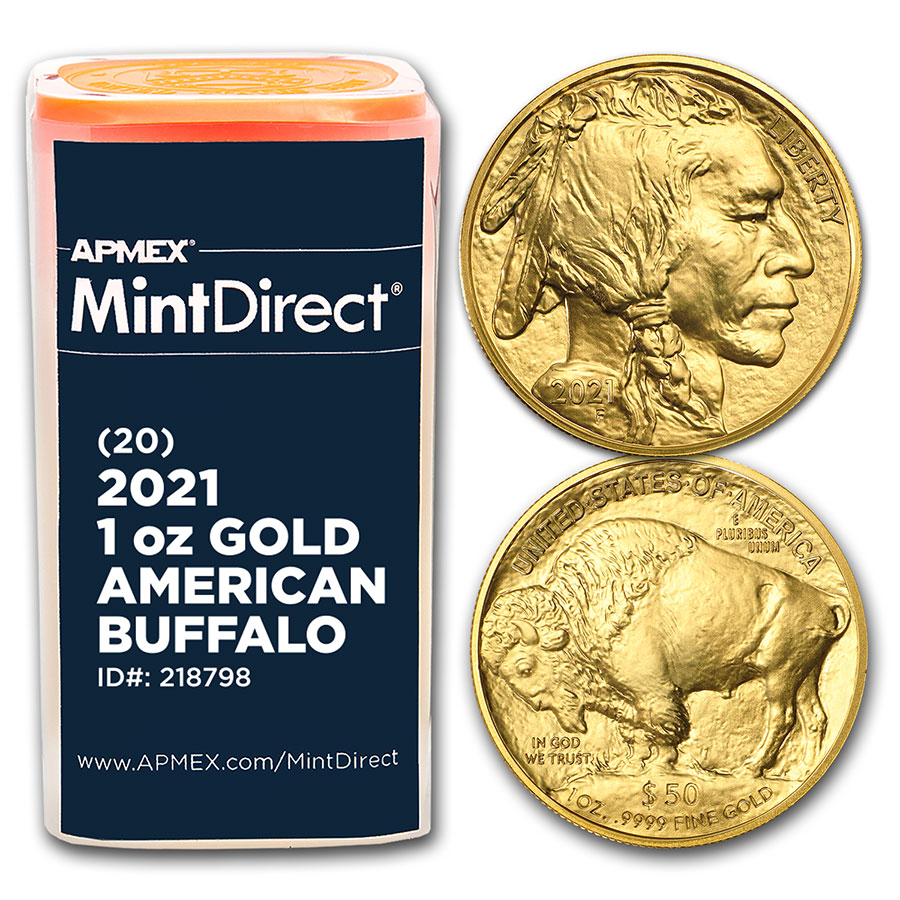 Buy 2021 1 oz Gold Buffalo (20-Coin MintDirect? Tube)