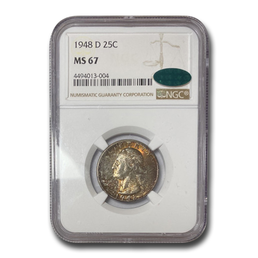 Buy 1948-D Washington Quarter MS-67 NGC CAC