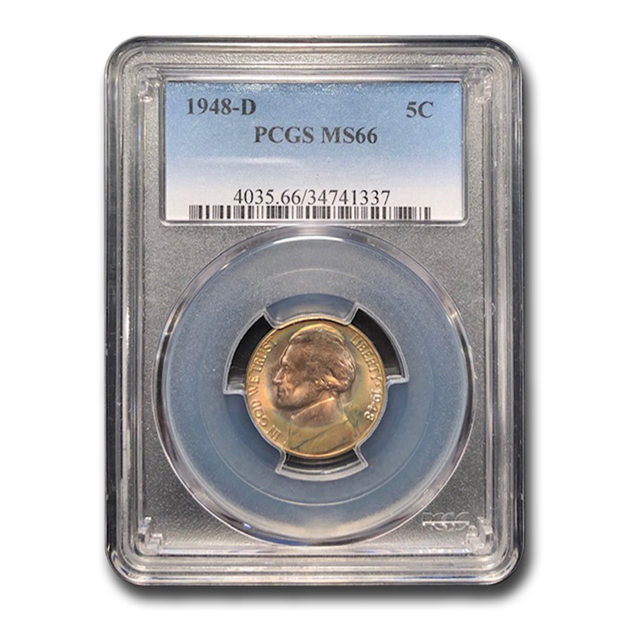 Buy 1948-D Jefferson Nickel MS-66 PCGS