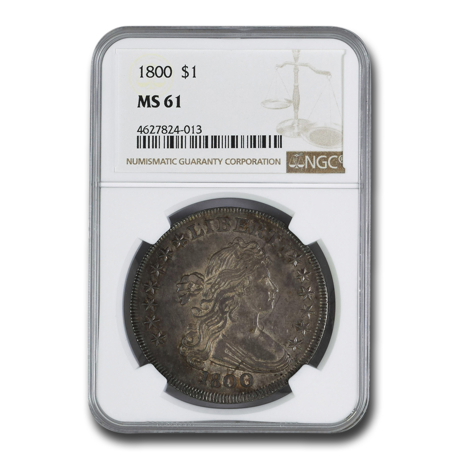 Buy 1800 Draped Bust Dollar MS-61 NGC