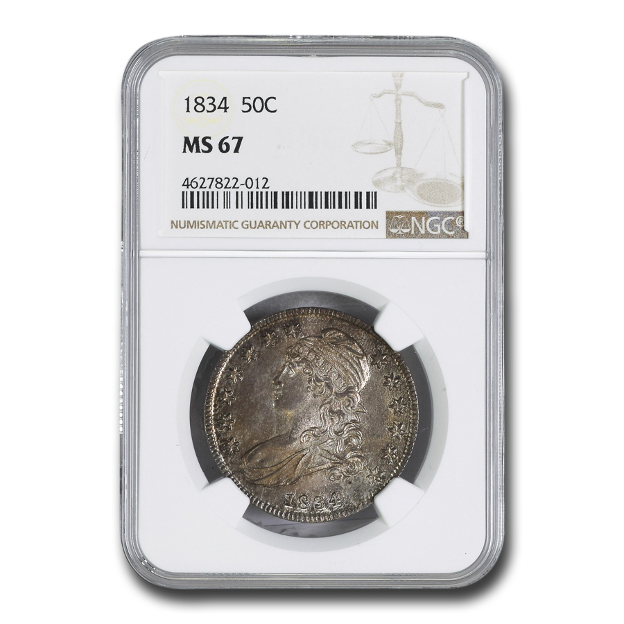 Buy 1834 Bust Half Dollar MS-67 NGC (Lg Date, Lg Letters)