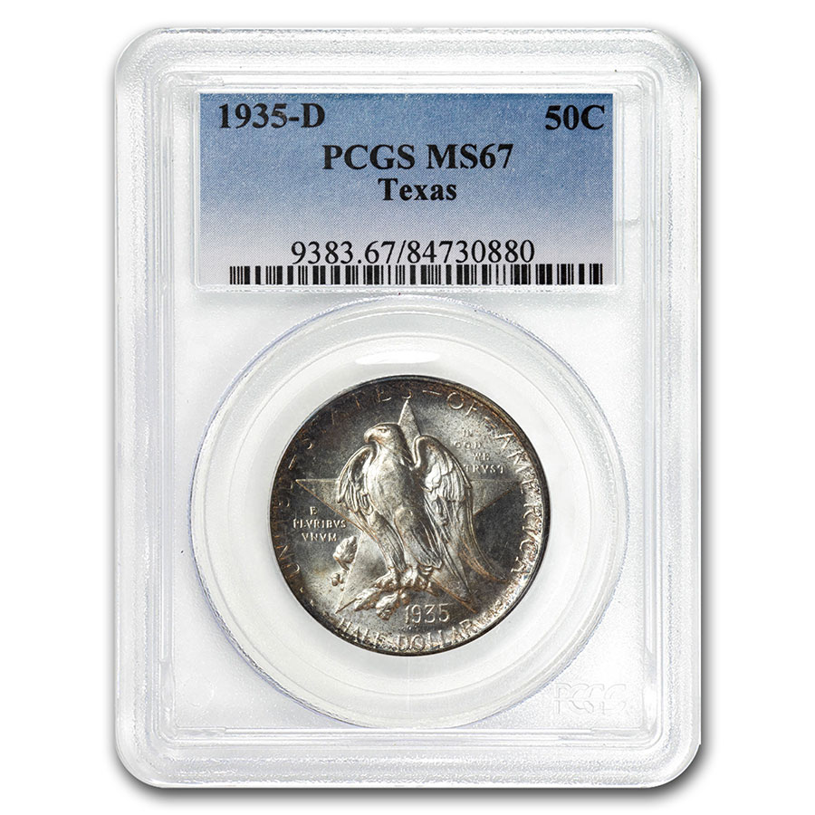 Buy 1935-D Texas Independence Centennial Half Dollar MS-67 PCGS