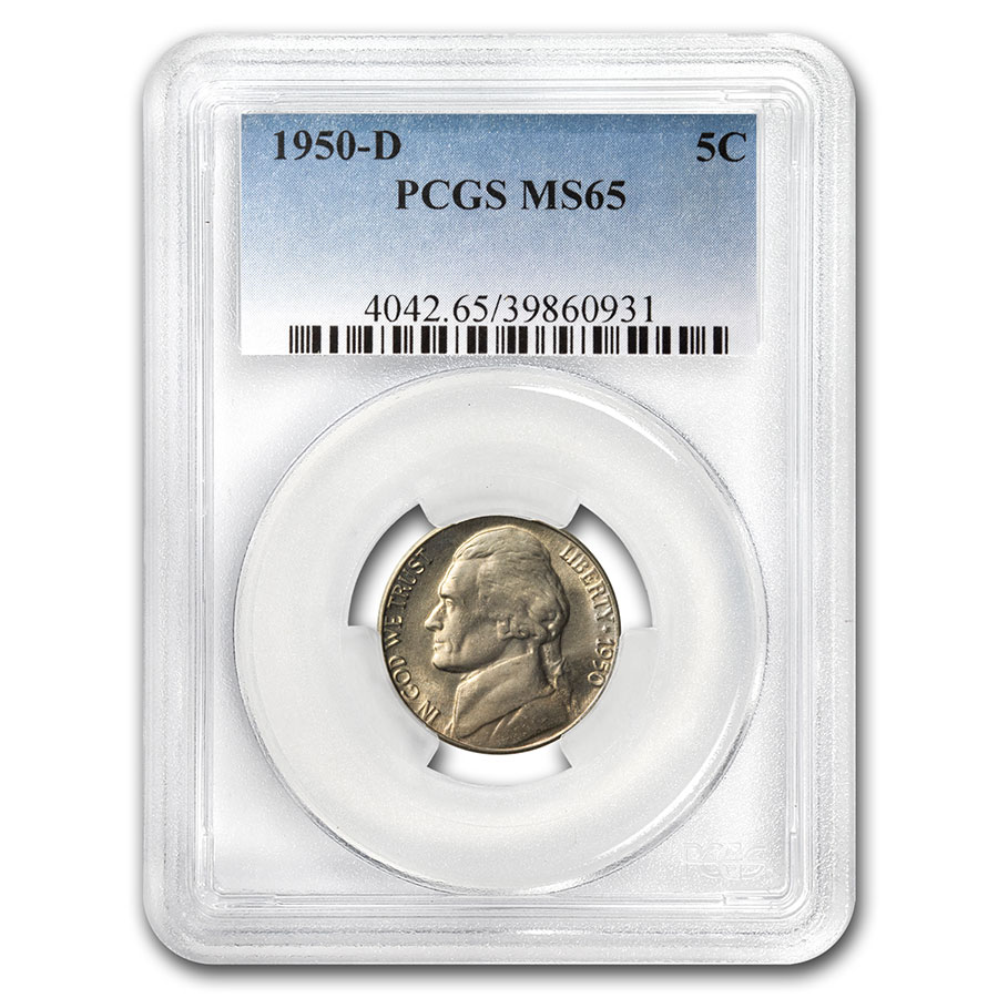 Buy 1950-D Jefferson Nickel MS-65 PCGS