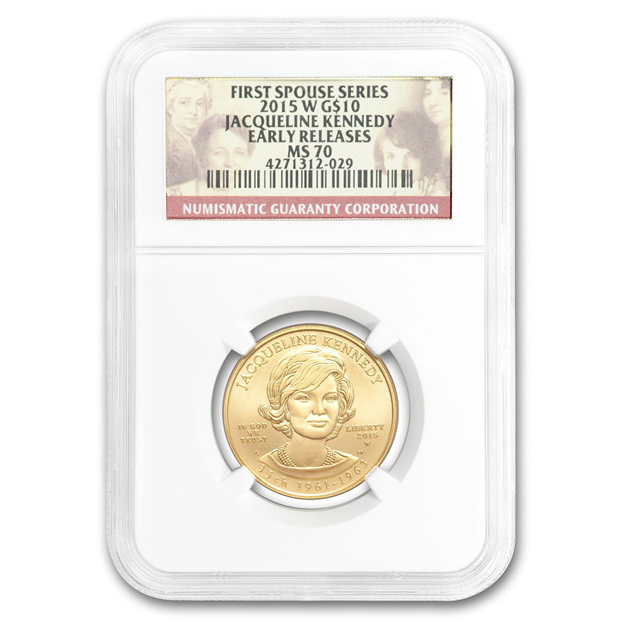 Buy 2015-W 1/2 oz Gold Jacqueline Kennedy MS-70 NGC (ER)
