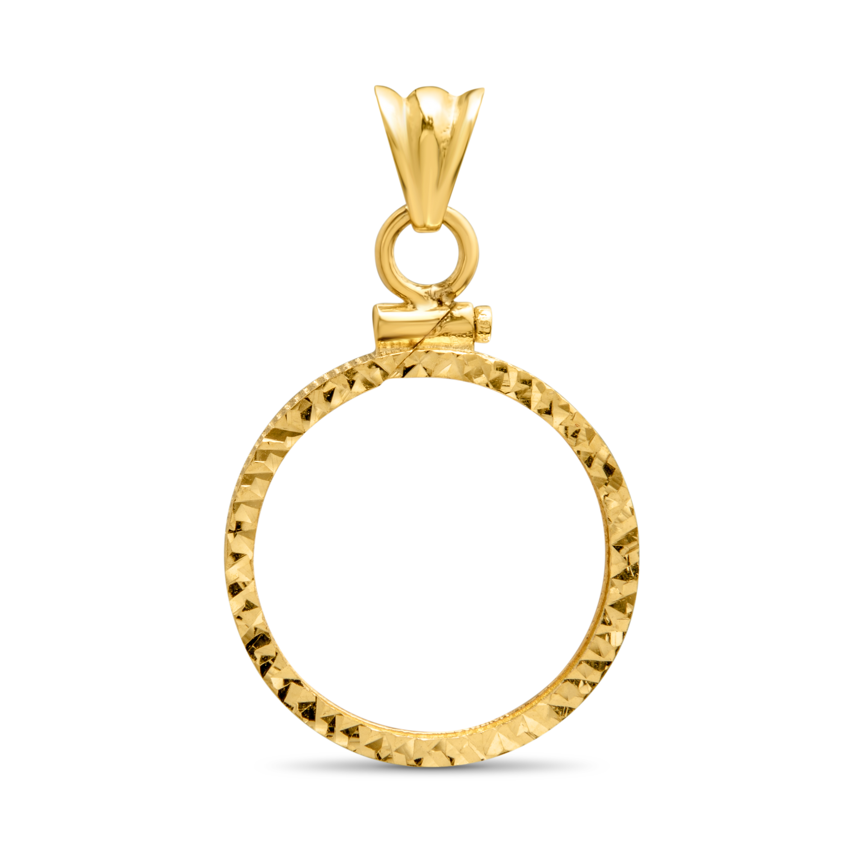 Buy 14K Gold Screw-Top D/C Coin Bezel - 20.1 mm - Click Image to Close