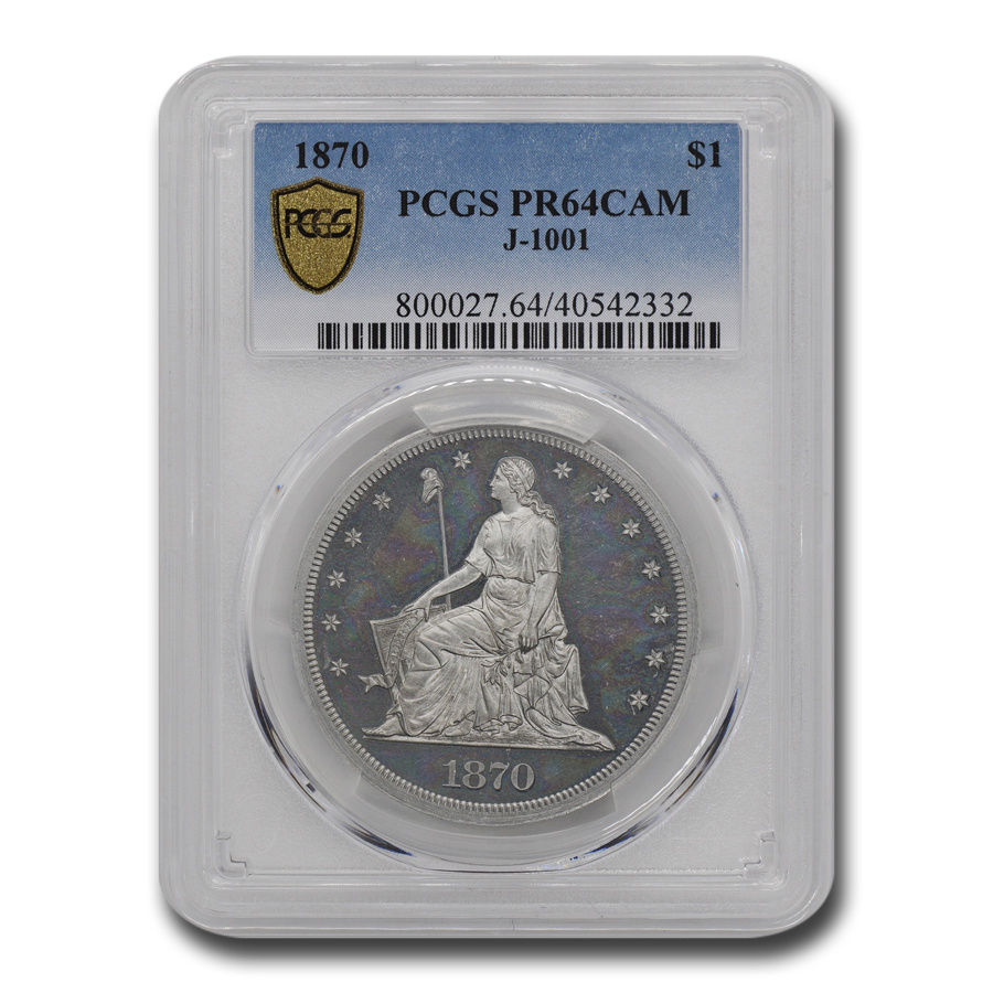 Buy 1870 Standard Dollar Pattern PR-64 Cameo PCGS (J-1001)