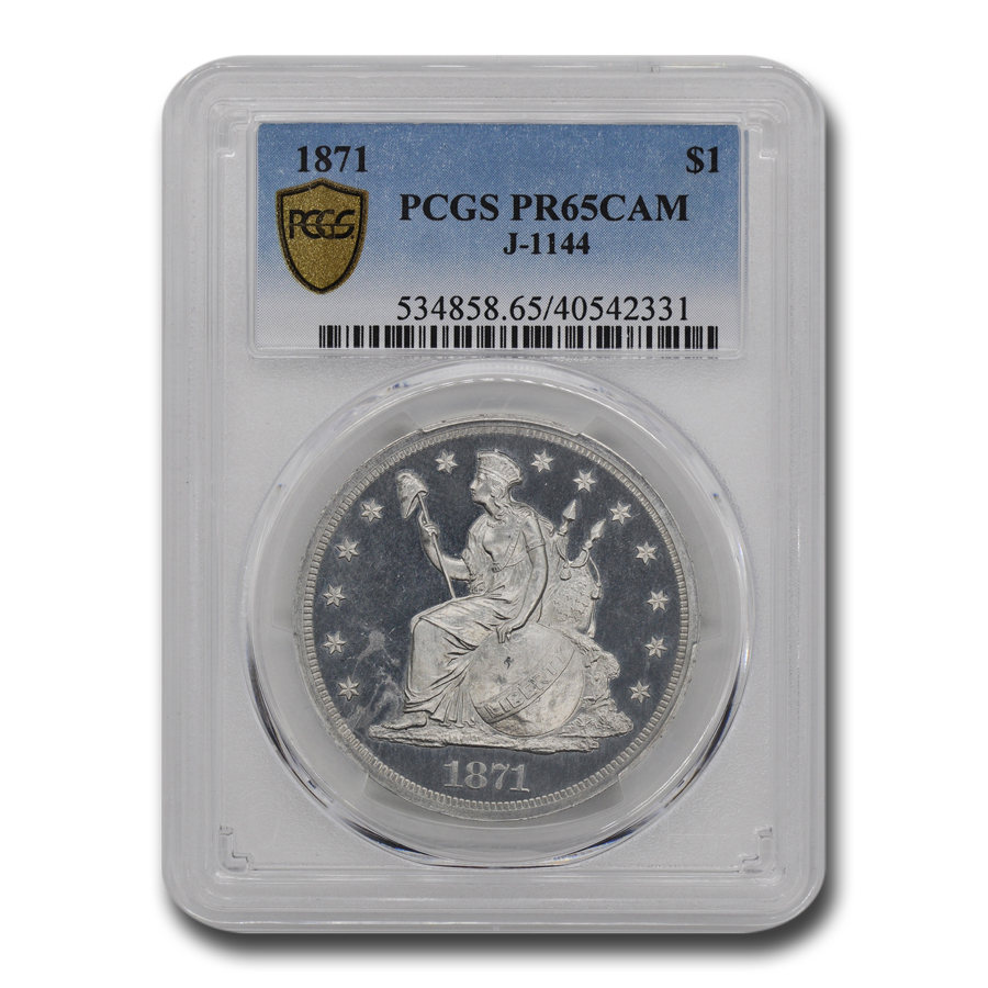 Buy 1871 Standard Dollar Pattern PR-65 Cameo PCGS (J-1144)