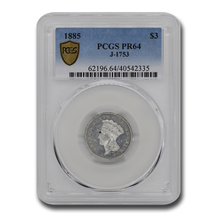 Buy 1885 $3 Princess Pattern PR-64 PCGS (J-1753)