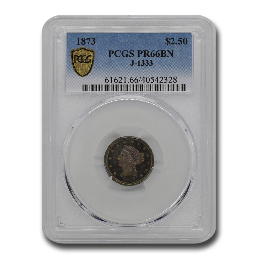 Buy 1873 $2.50 Liberty Quarter Eagle Pat PR-66 PCGS