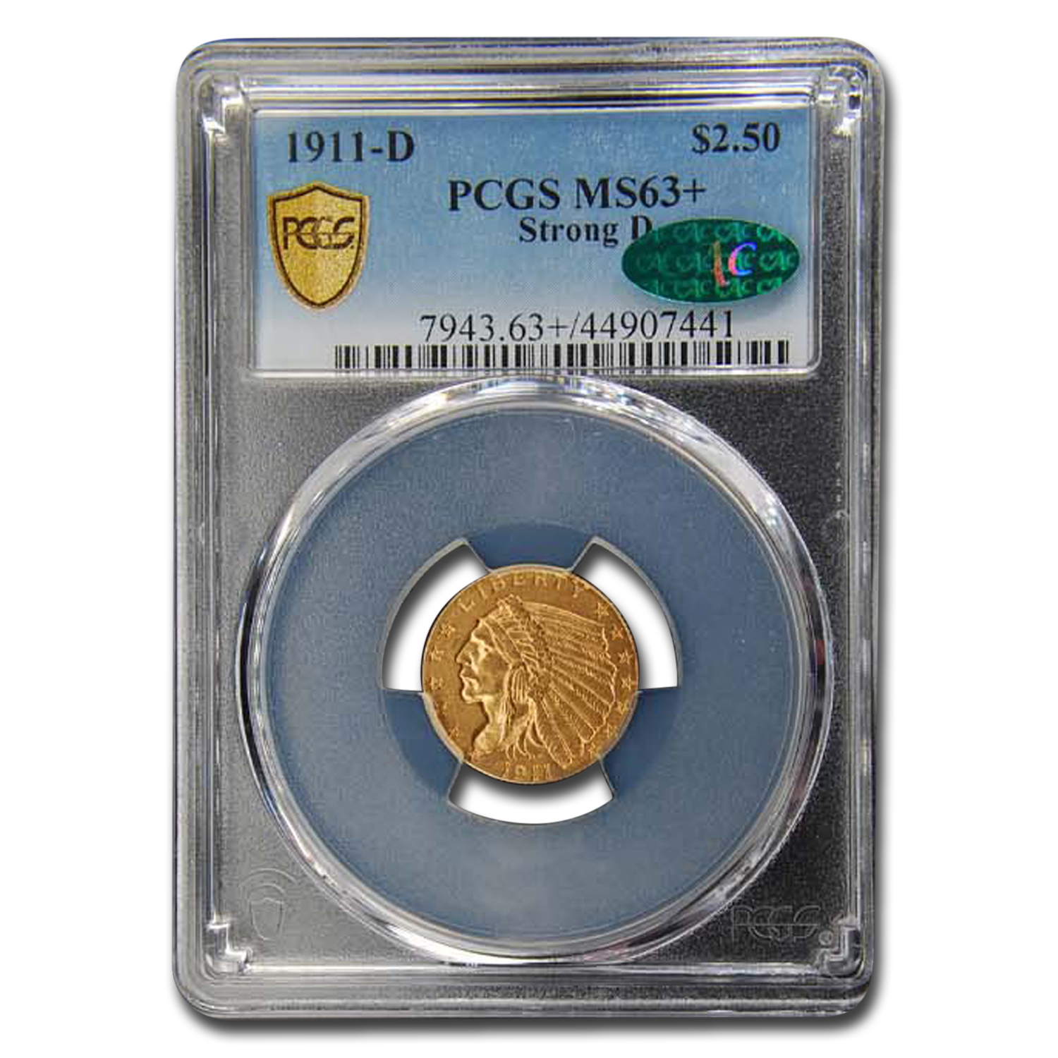 Buy 1911-D $2.50 Indian Gold Quarter Eagle MS-63+