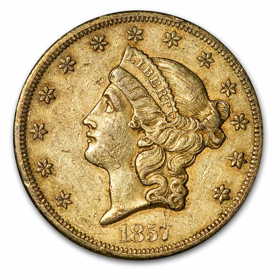 Buy 1857-S $20 Liberty Gold Double Eagle XF - Click Image to Close