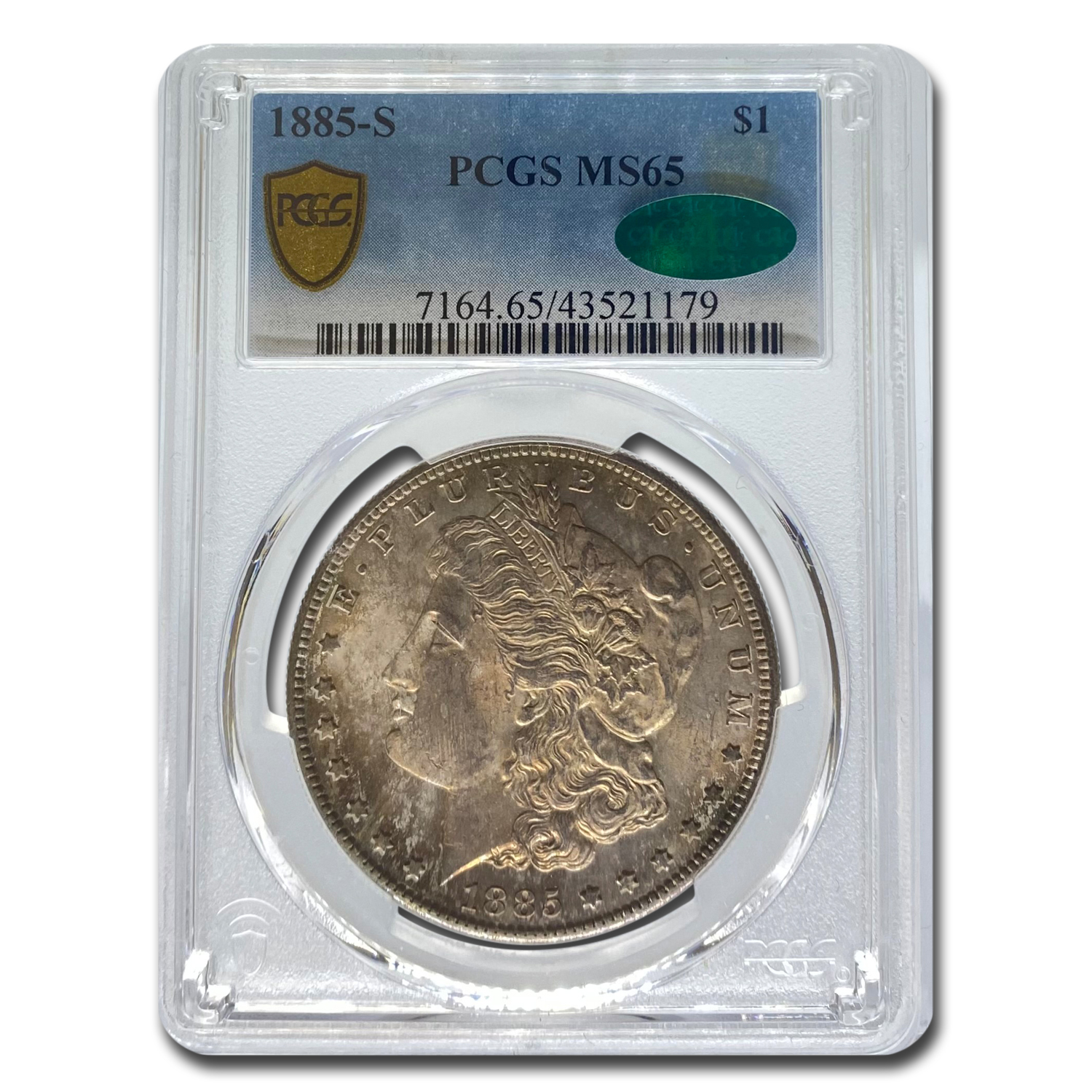 Buy 1885-S Morgan Dollar MS-65 PCGS CAC