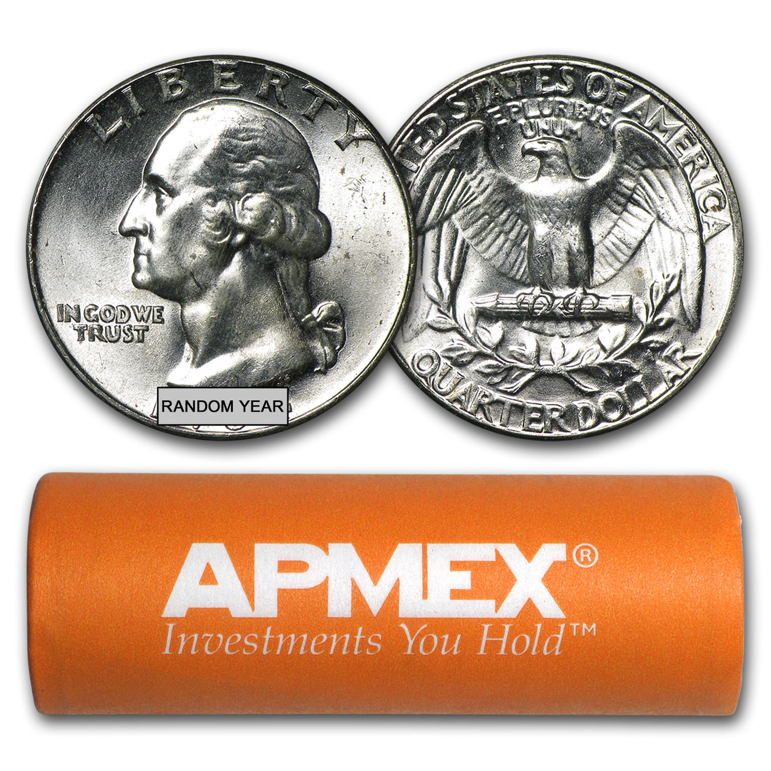 Buy 90% Silver Washington Quarters 40-Coin Roll BU