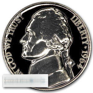 Buy 1964 Jefferson Nickel 40-Coin Roll Proof