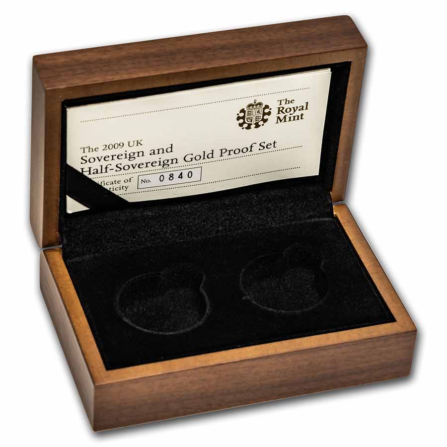 Buy OGP Box & COA - 2009 Sovereign & Half Sovereign Gold PF Set - Click Image to Close