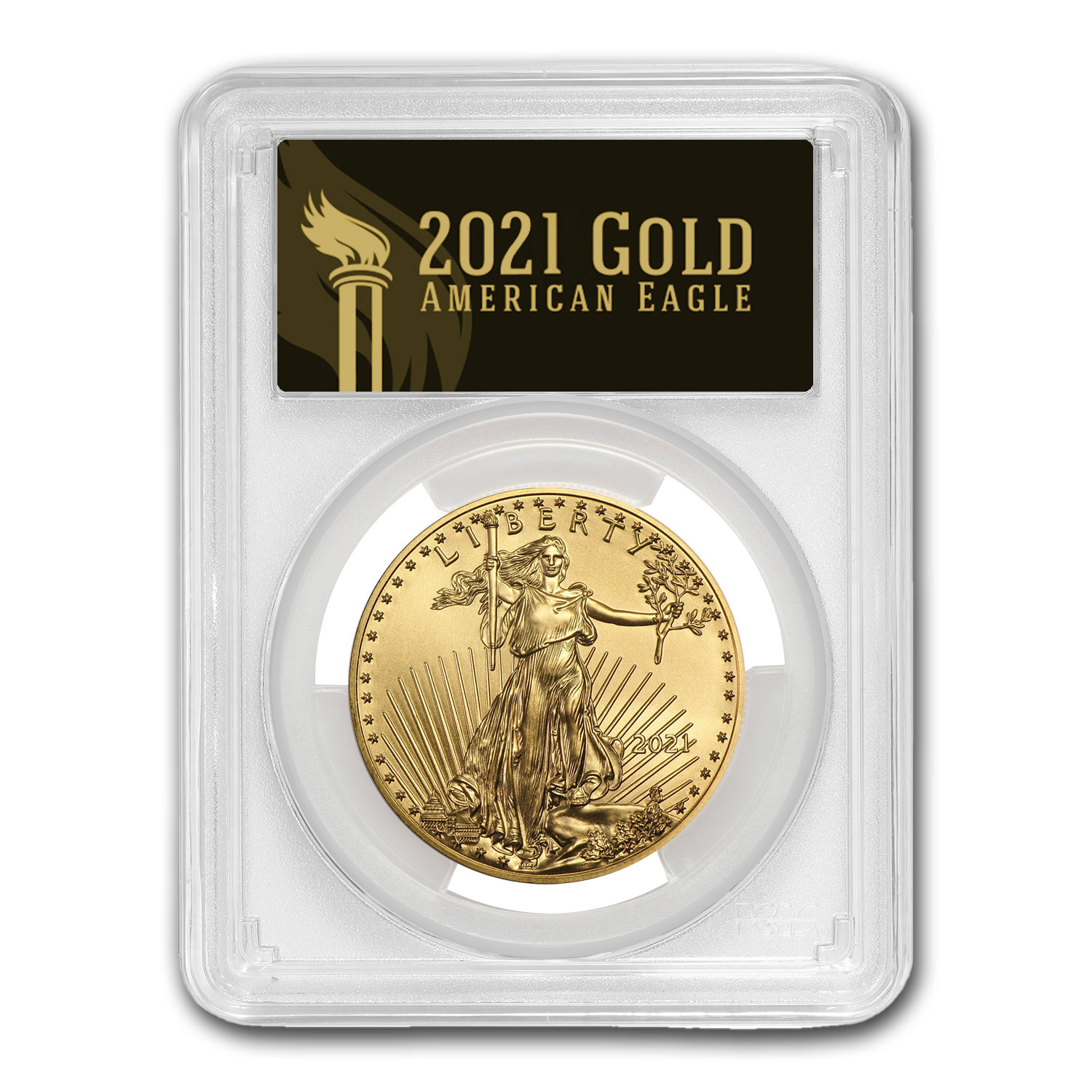 Buy 2021 1 oz Gold Eagle MS-70 PCGS (FirstStrike?, Black Label)