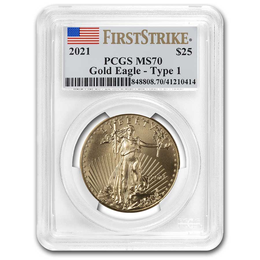 Buy 2021 1/2 oz American Gold Eagle MS-70 PCGS (FirstStrike?)