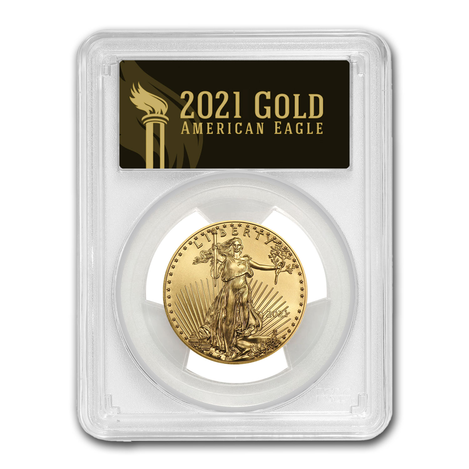 Buy 2021 1/2 oz Gold Eagle MS-70 PCGS (FirstStrike?, Black Label)