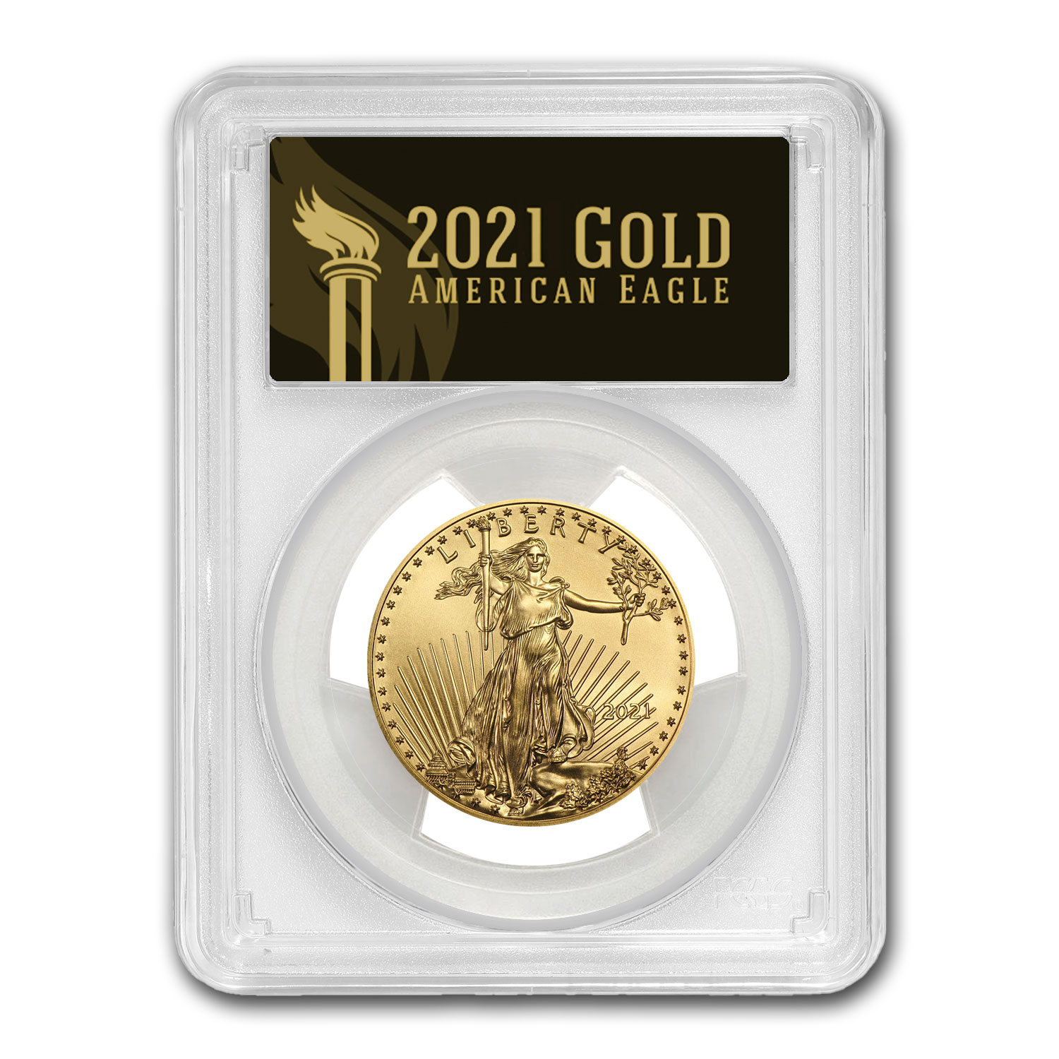 Buy 2021 1/2 oz Gold Eagle MS-70 PCGS (First Day, Black Label)