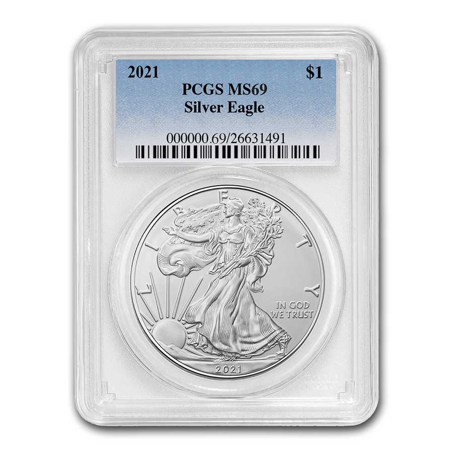 Buy 2021 American Silver Eagle MS-69 PCGS