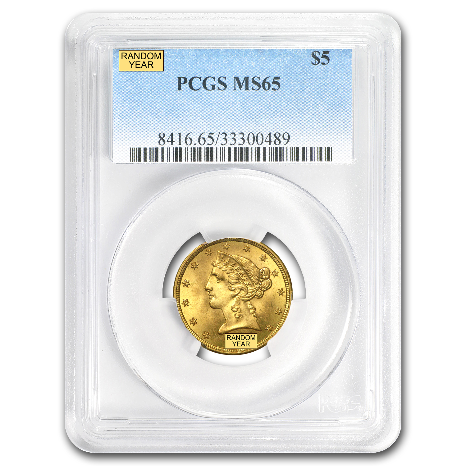 Buy $5 Liberty Gold Half Eagle MS-65 PCGS - Click Image to Close