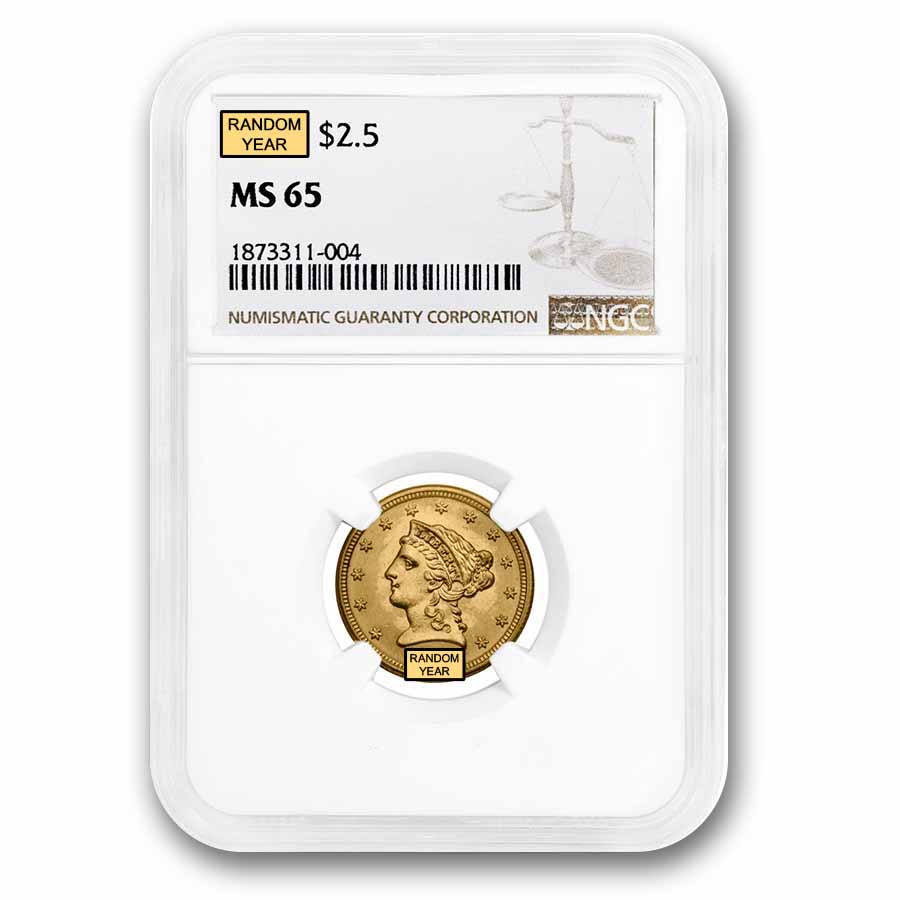 Buy $2.50 Liberty Gold Quarter Eagle MS-65 NGC/PCGS - Click Image to Close