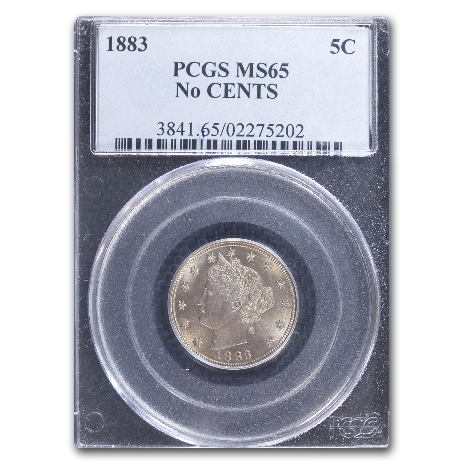 Buy 1883 Liberty Head V Nickel No Cents MS-65 PCGS