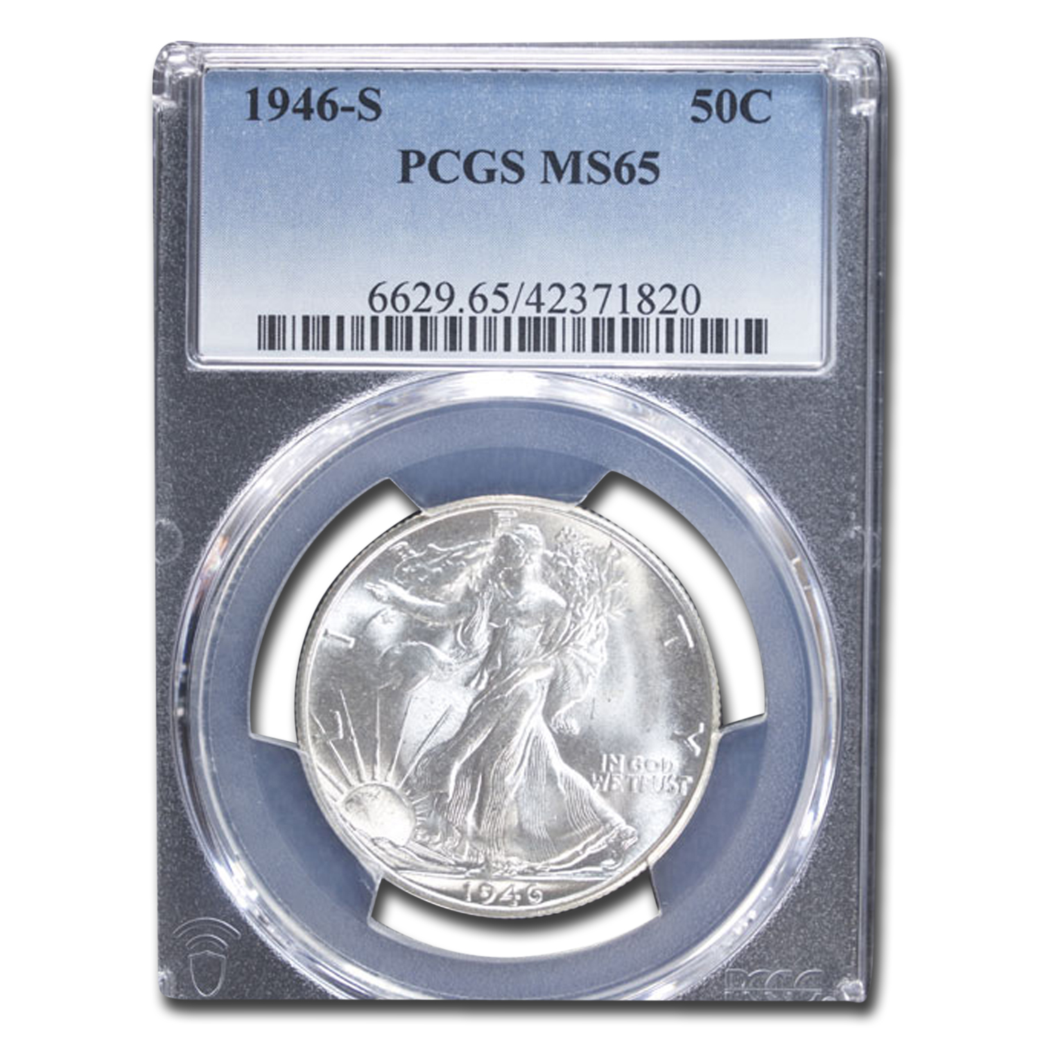 Buy 1946-S Walking Liberty Half Dollar MS-65 PCGS