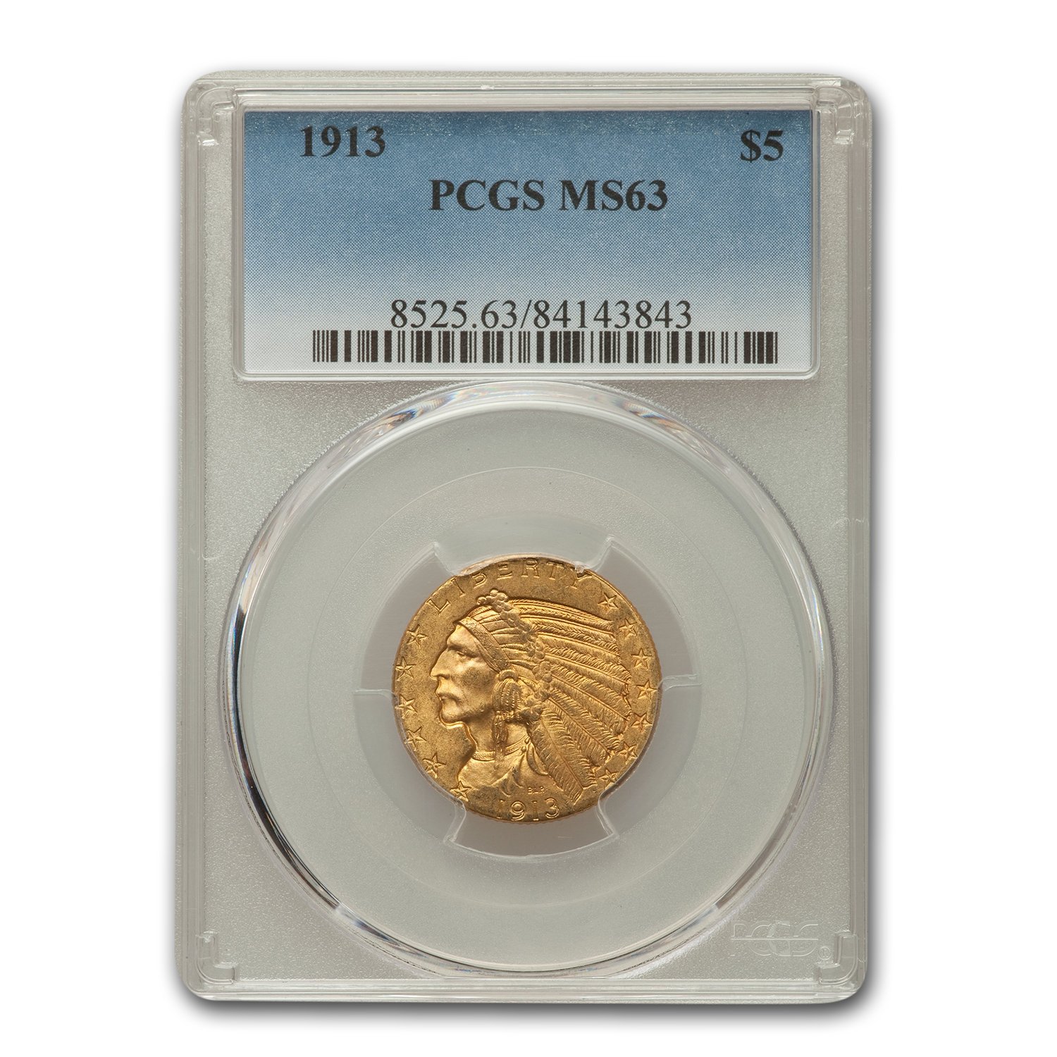 Buy 1913 $5 Indian Gold Half Eagle MS-63 PCGS
