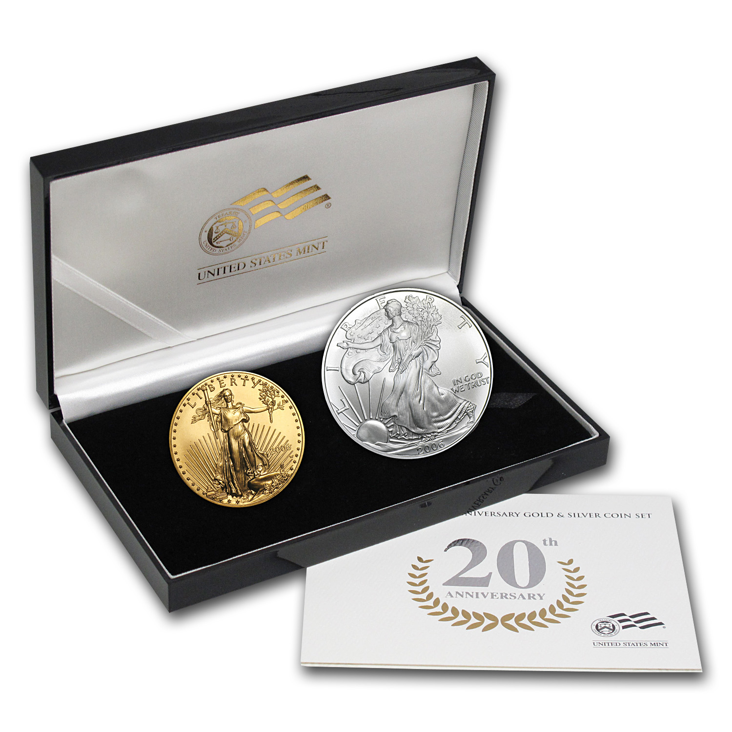 Buy 2006-W 2-Coin Burnished Gold & Silver Eagle Set (w/Box & COA)