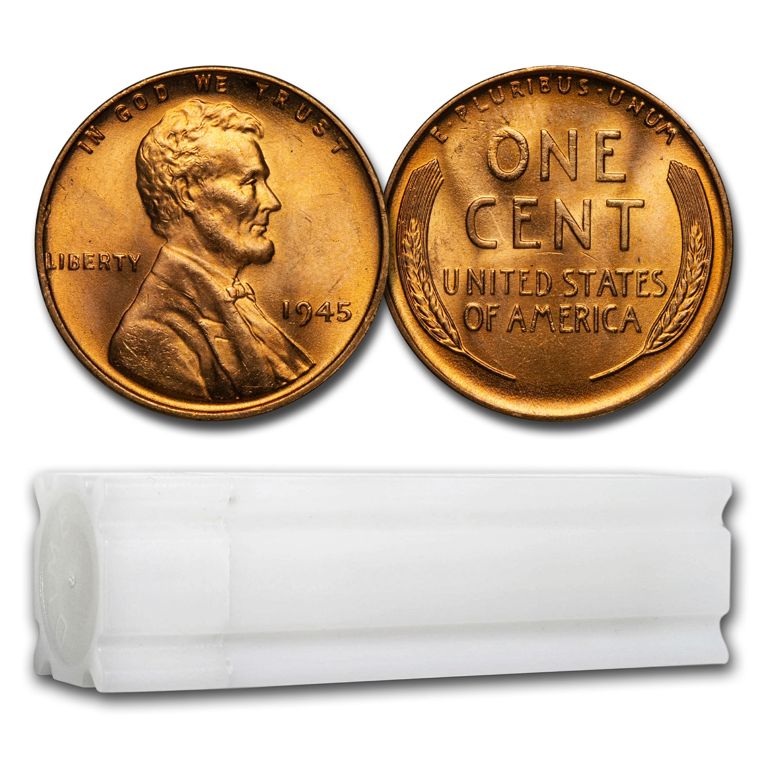 Buy 1945 Lincoln Cent 50-Coin Roll BU