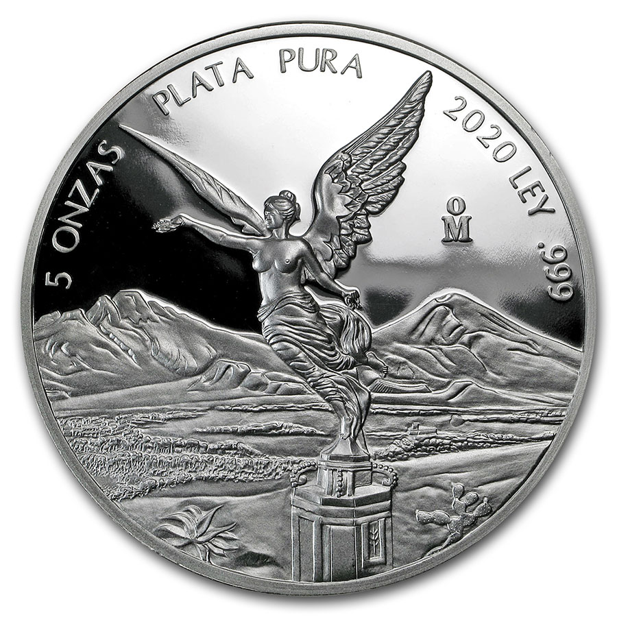 Buy 2020 Mexico 5 oz Silver Libertad Proof (In Capsule) - Click Image to Close