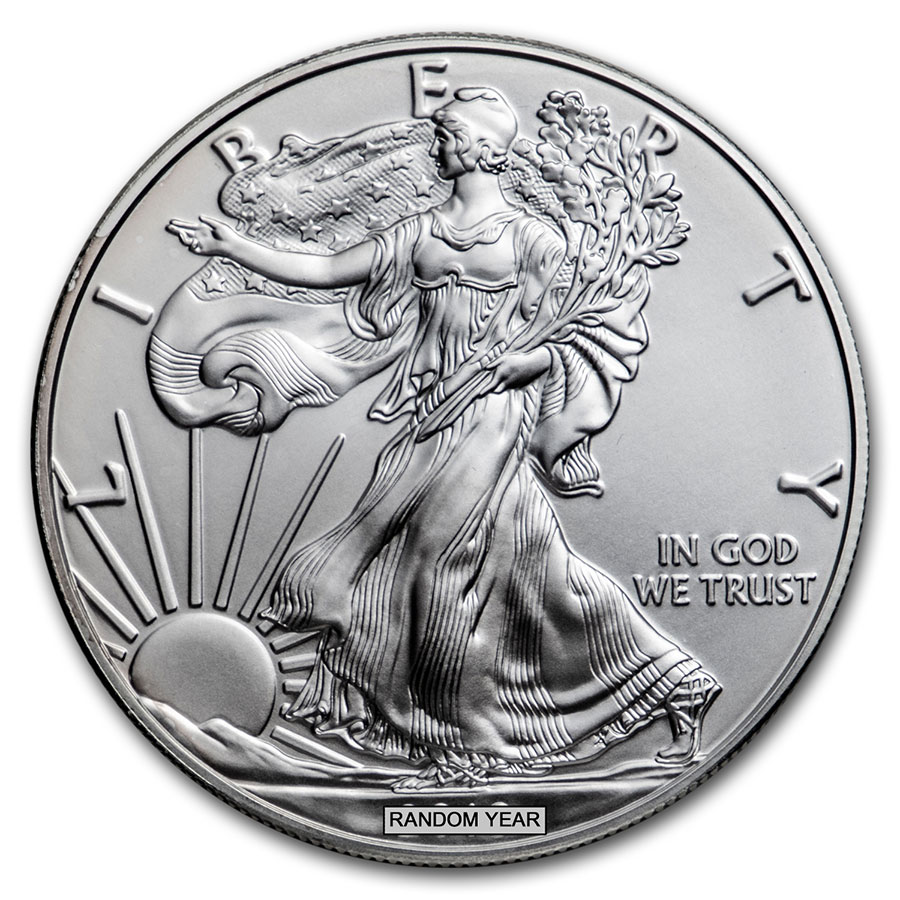 Buy Burnished American Silver Eagle (Random Year, w/Box & COA)