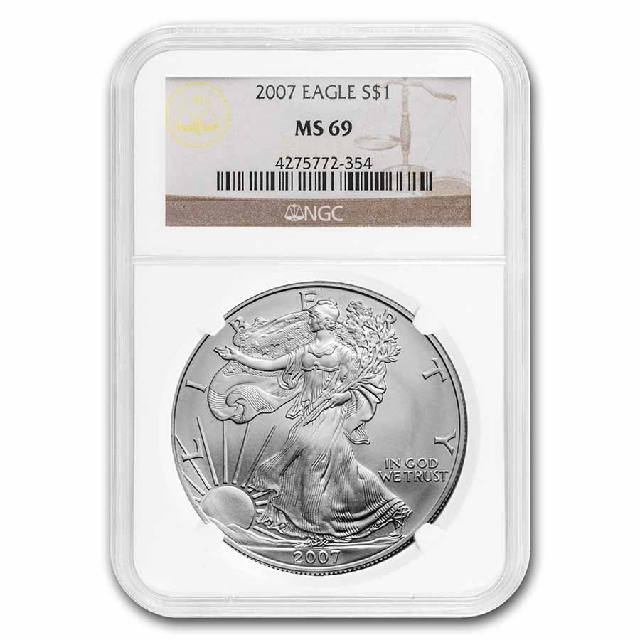 Buy 2007 American Silver Eagle MS-69 NGC