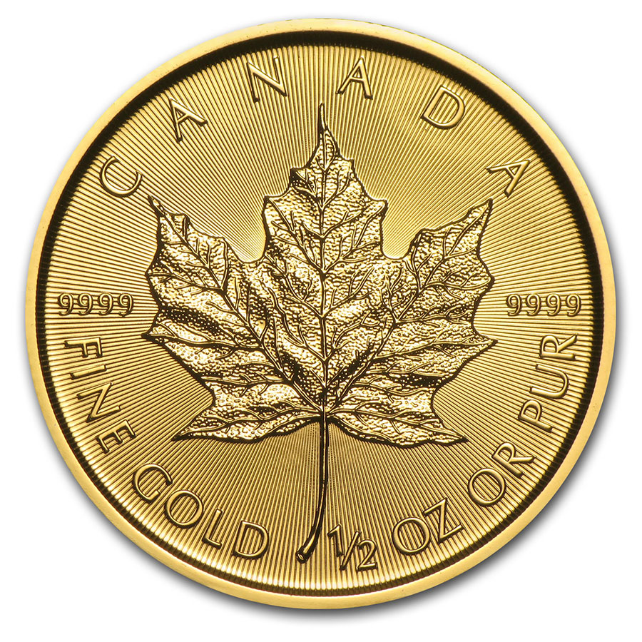 Buy 2021 Canada 1/2 oz Gold Maple Leaf BU - Click Image to Close