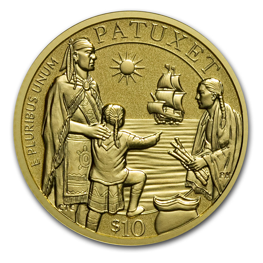 Buy 2020-W Gold $10 Mayflower 400th Anniversary Reverse Proof