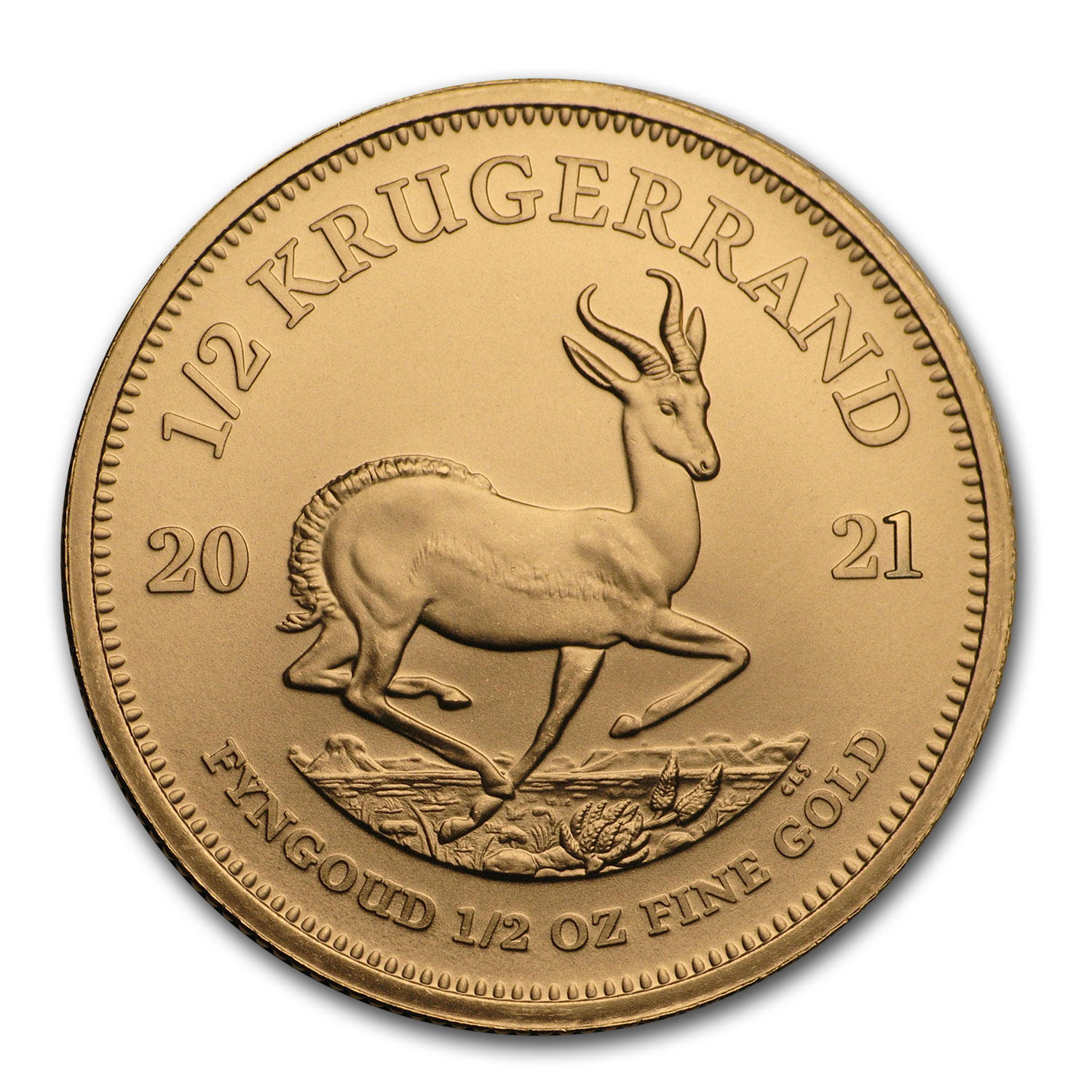 Buy 2021 South Africa 1/2 oz Gold Krugerrand BU