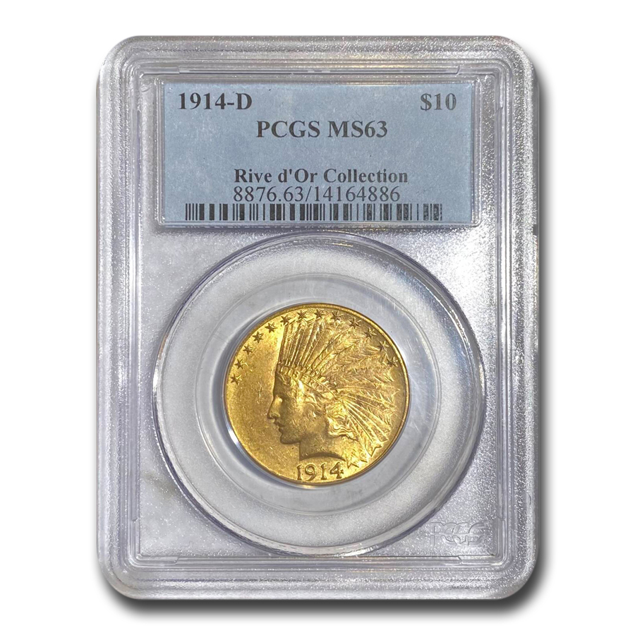 Buy 1914-D $10 Indian Gold Eagle MS-63 PCGS