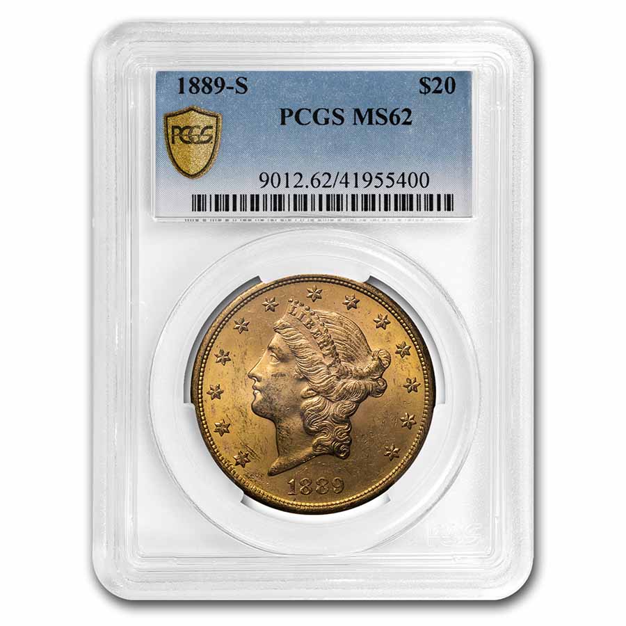 Buy 1889-S $20 Liberty Gold Double Eagle MS-62 PCGS
