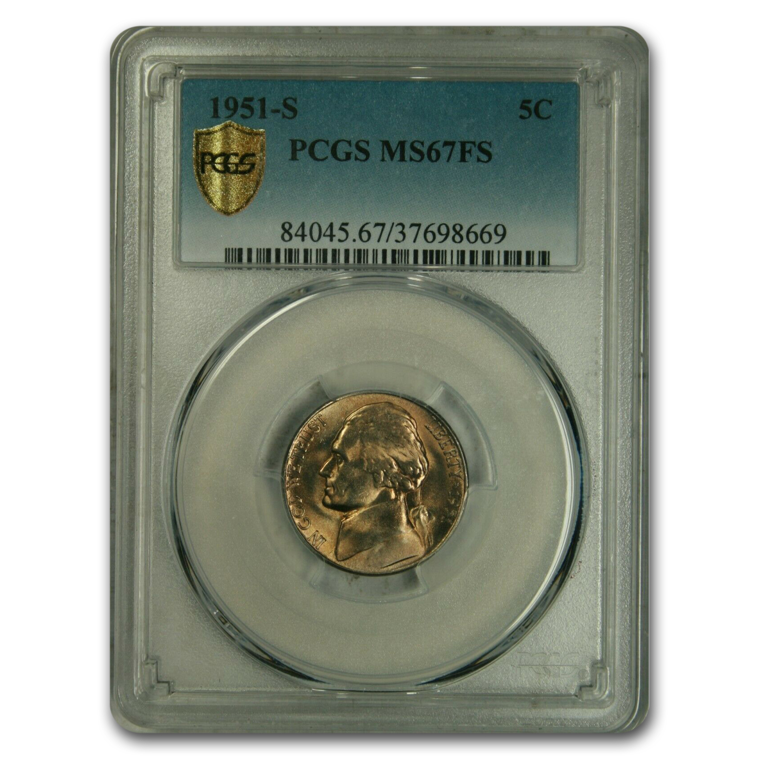 Buy 1951-S Jefferson Nickel MS-67 PCGS (FS)