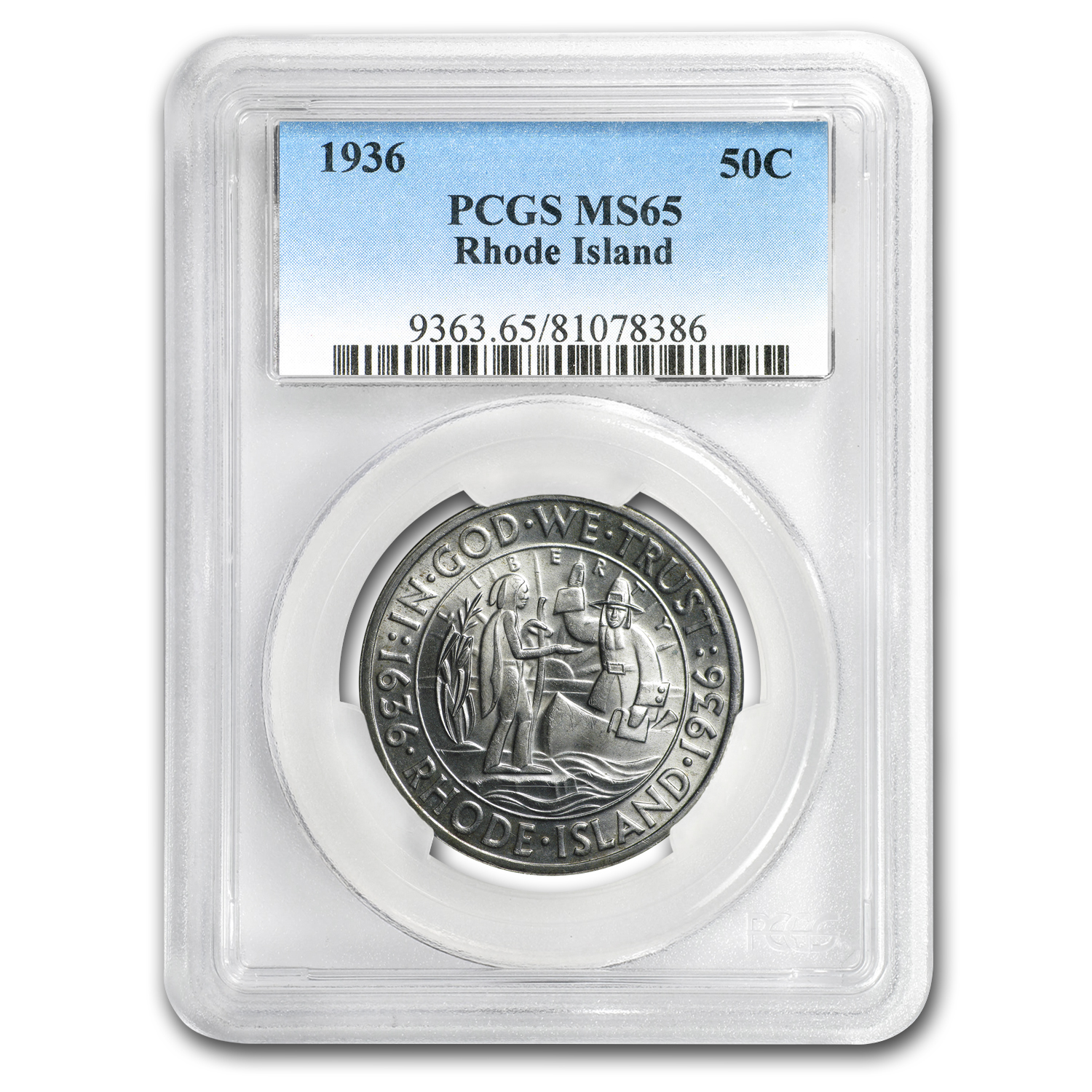 Buy 1936 Rhode Island Half Dollar MS-65 PCGS