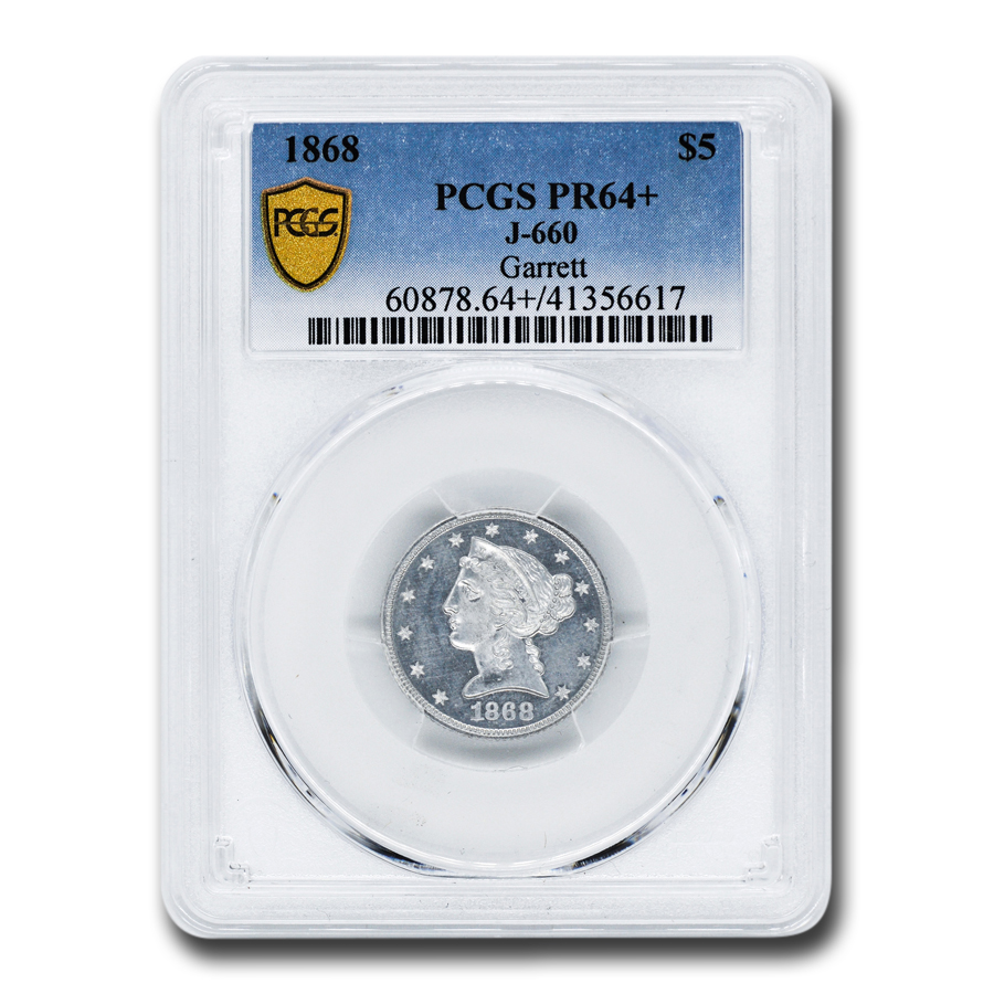 Buy 1868 $5 Liberty Half Eagle Eagle Pattern PR-64+ PCGS (J-660)