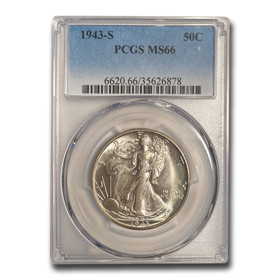 Buy 1943-S Walking Liberty Half Dollar MS-66 PCGS