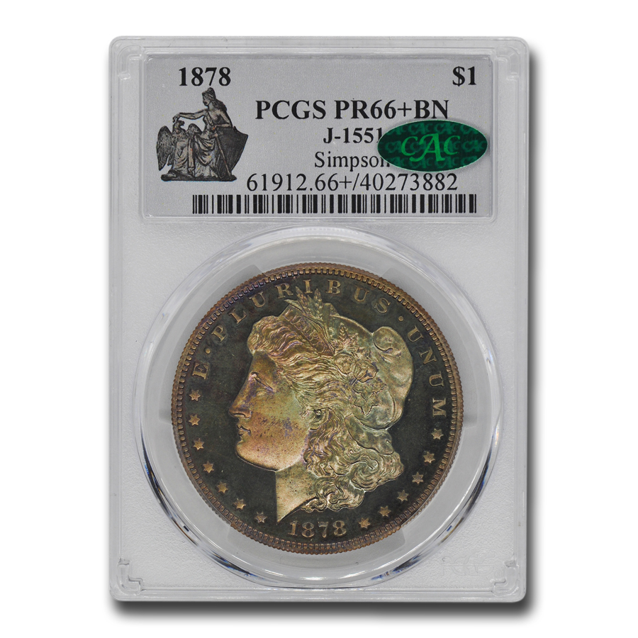 Buy 1878 Morgan Dollar Pattern PR-66+ PCGS CAC (Brown, J-1551)