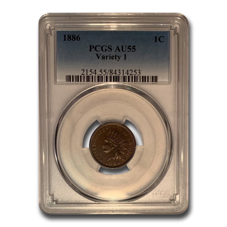 Buy 1886 Indian Head Cent AU-55 PCGS (Type 1) - Click Image to Close
