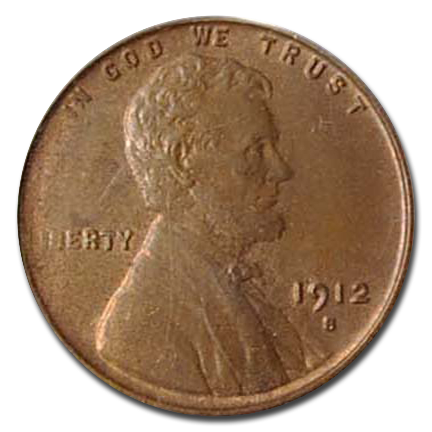 Buy 1912-S Lincoln Cent MS-63 PCGS (Red/Brown)
